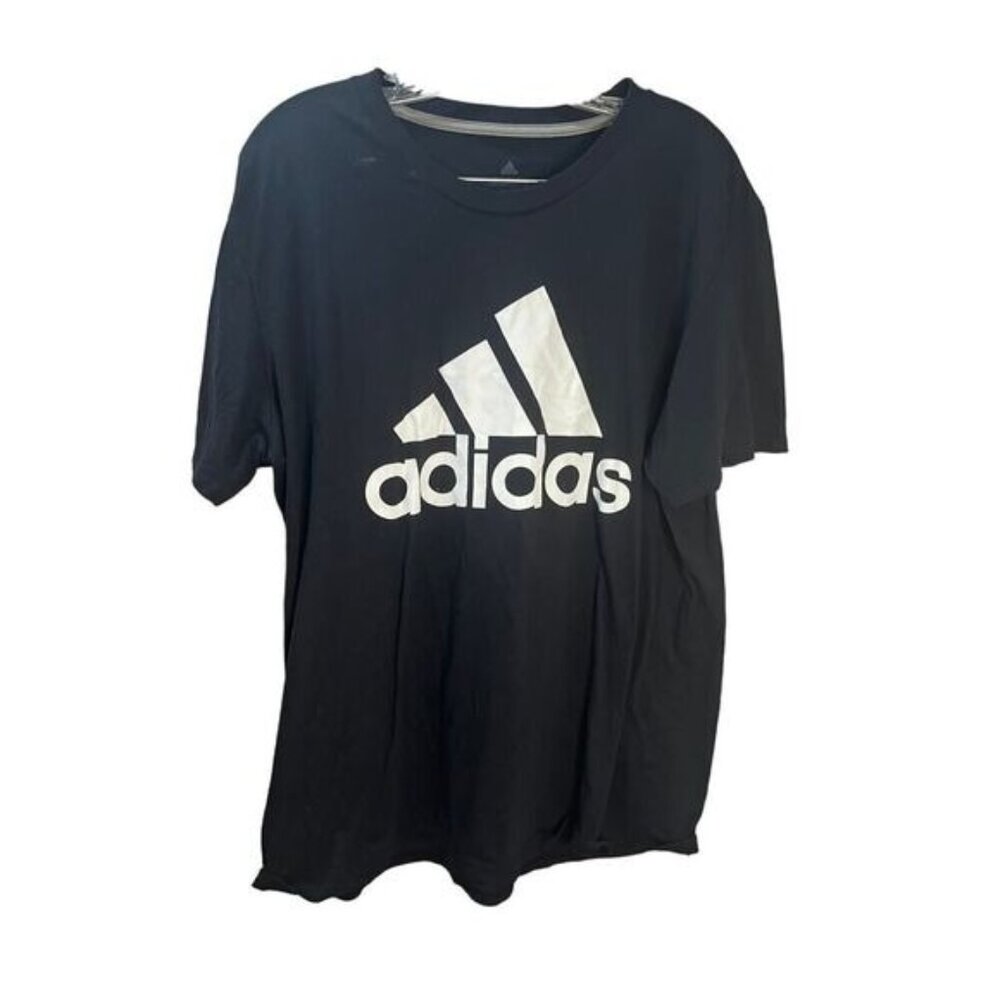 Men's Adidas Black White Amplifier‎ Tee Shirt Size XLarge
